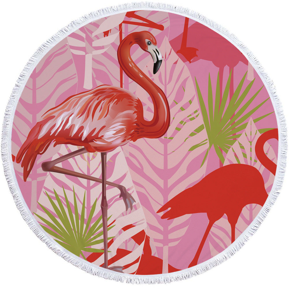 Serviette de plage ronde imprimée