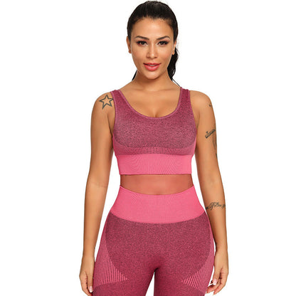 Ensemble de yoga 2 pièces pour femmes Survêtement de fitness Soutien-gorge