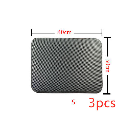 Tapis de litière double couche pour chats, tapis de litière pour animaux de compagnie, tapis de litière pour chats, accessoire de propreté pour maisons de chats