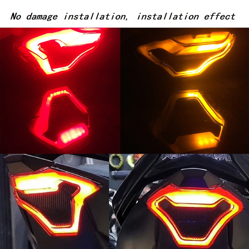 Luz trasera de motocicleta retro