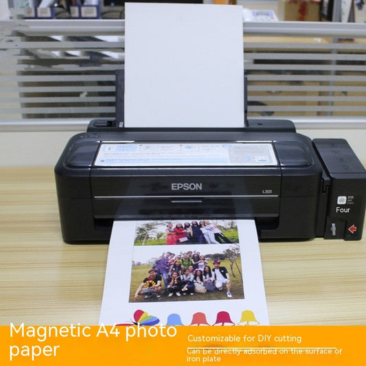 Papel Fotográfico Imantado Magnético DIY Recubierto A4