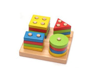 Jouets de jeu pour bébé, Puzzle en bois, Jouet éducatif, Formes géométriques, Jouets de jeu, Bâton, Puzzle d'intelligence pour bébé, enfant