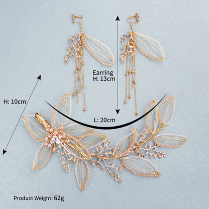 Jewelry Pearl Flower Headdress