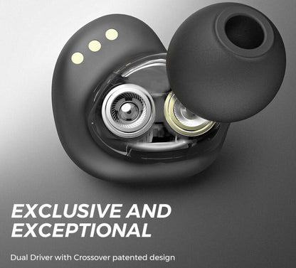 Auriculares inalámbricos Bluetooth de doble controlador dinámico