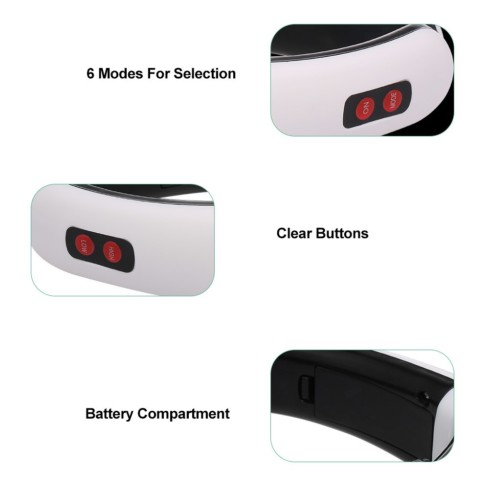 Nouvel appareil de massage électrique vibrant pour le cou et le dos, instrument de relaxation par stimulation musculaire pour les soins du cou et du dos