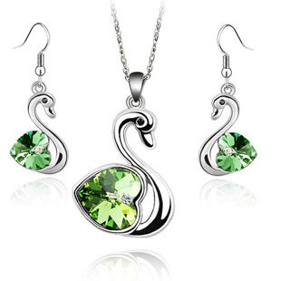 Crystal Love Swan Jewelry