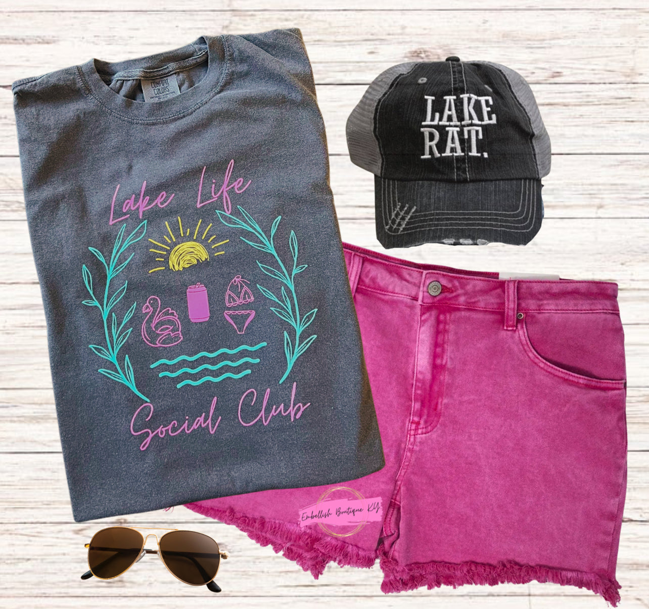 T-shirt Lake Life Social Club (Coloris confort)