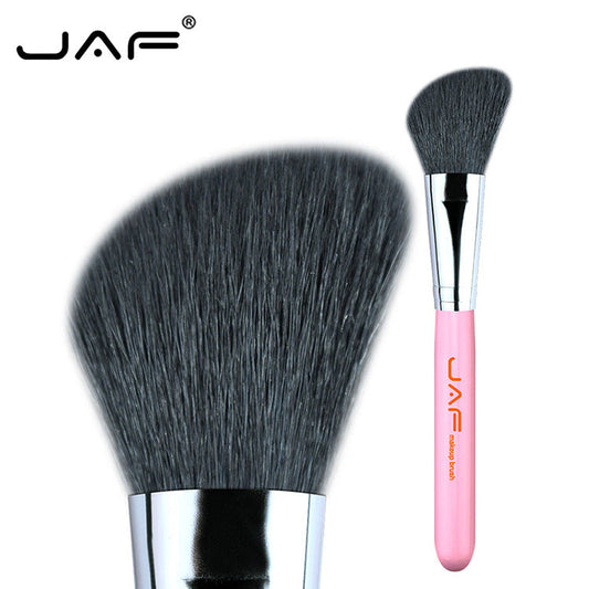 Brocha de maquillaje JAF Brocha para rubor de cabeza oblicua simple Lana de montaña natural Fuente nuevo producto 12GKYA Brocha para colorete