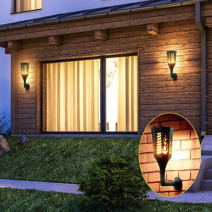 Lampe Torche Solaire Anti-Vraie Flamme 96 LED