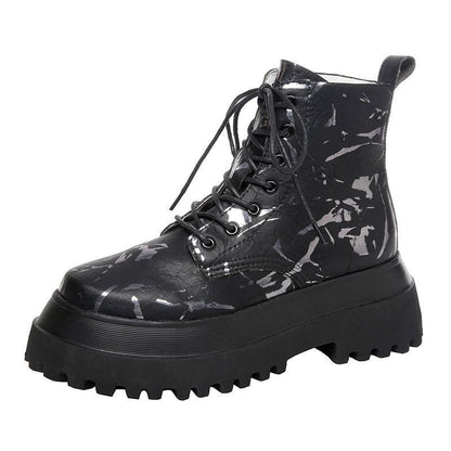 Printed High-top Shoes Women Decor