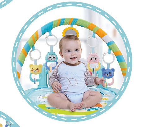 Cadre de fitness musical piano à pédales pour bébé, tapis de fitness pour bébé