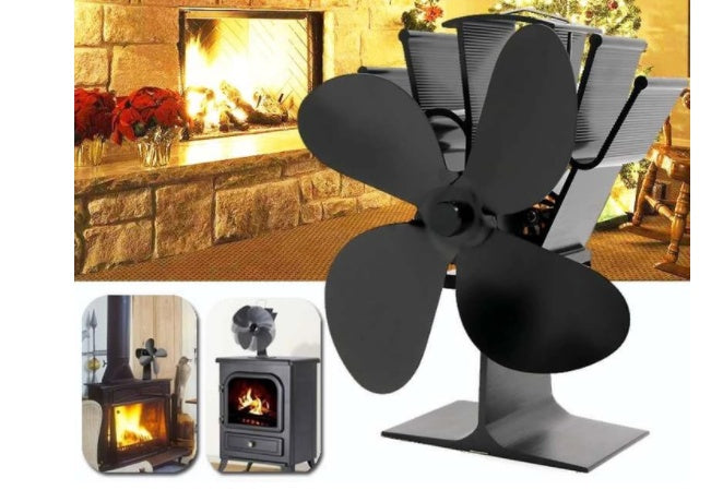 Ventilador silencioso termodinámico para chimenea termómetro para chimenea