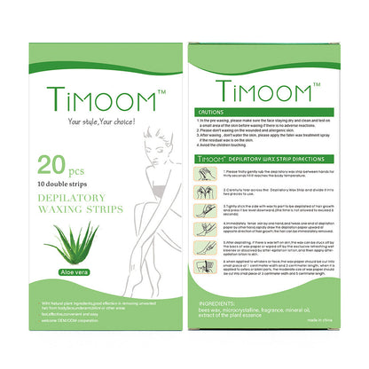 Non-woven depilatory wax paper