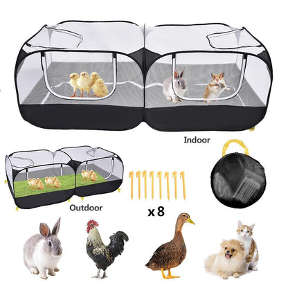 Pet fence chicken coop