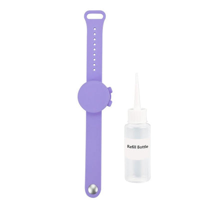 Pulsera desinfectante de silicona para exteriores con desinfectante de manos