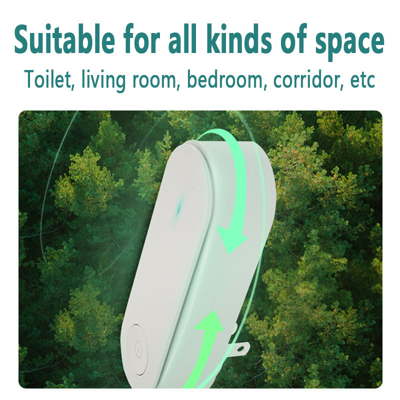 Purificateur d'air portable Anion Purification de l'air Désodorisant Ioniseur Nettoyant Poussière Fumée de cigarette Désodorisant WC