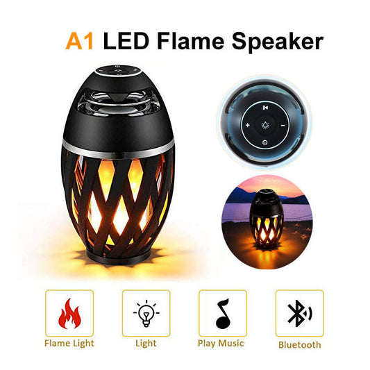 Caja de altavoz Bluetooth Flame con movimiento para decoración del hogar