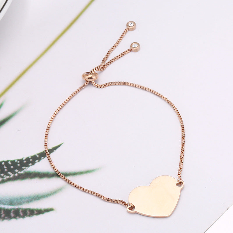 Pulsera telescópica de corazón DIY
