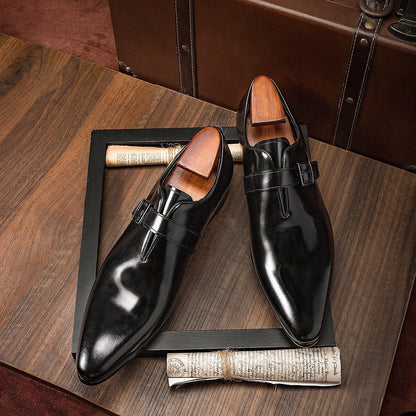 Men's Leather Penny Business Casual Shoes