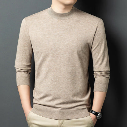 Round Neck Wool T Men's Sweater Skin-friendly