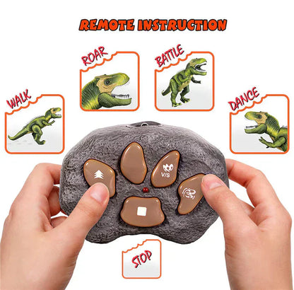 Remote Control T-Rex Dinosaur with Lights Sounds Walking RC Toy