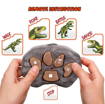Remote Control T-Rex Dinosaur with Lights Sounds Walking RC Toy