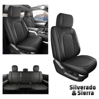 Umbrauto Truck Seat Covers for Silverado/Sierra,Black