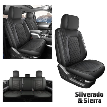 Umbrauto Truck Seat Covers for Silverado/Sierra,Black