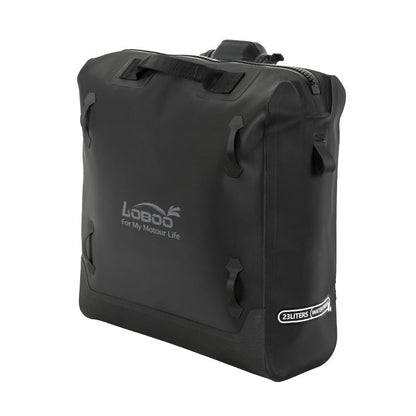 LOBOO Inflatable Motorcycle Side Bag Set – ALPS Series Waterproof Travel Saddle Bags (Available in 23L, 30L, or Mixed 23L+30L Options)
