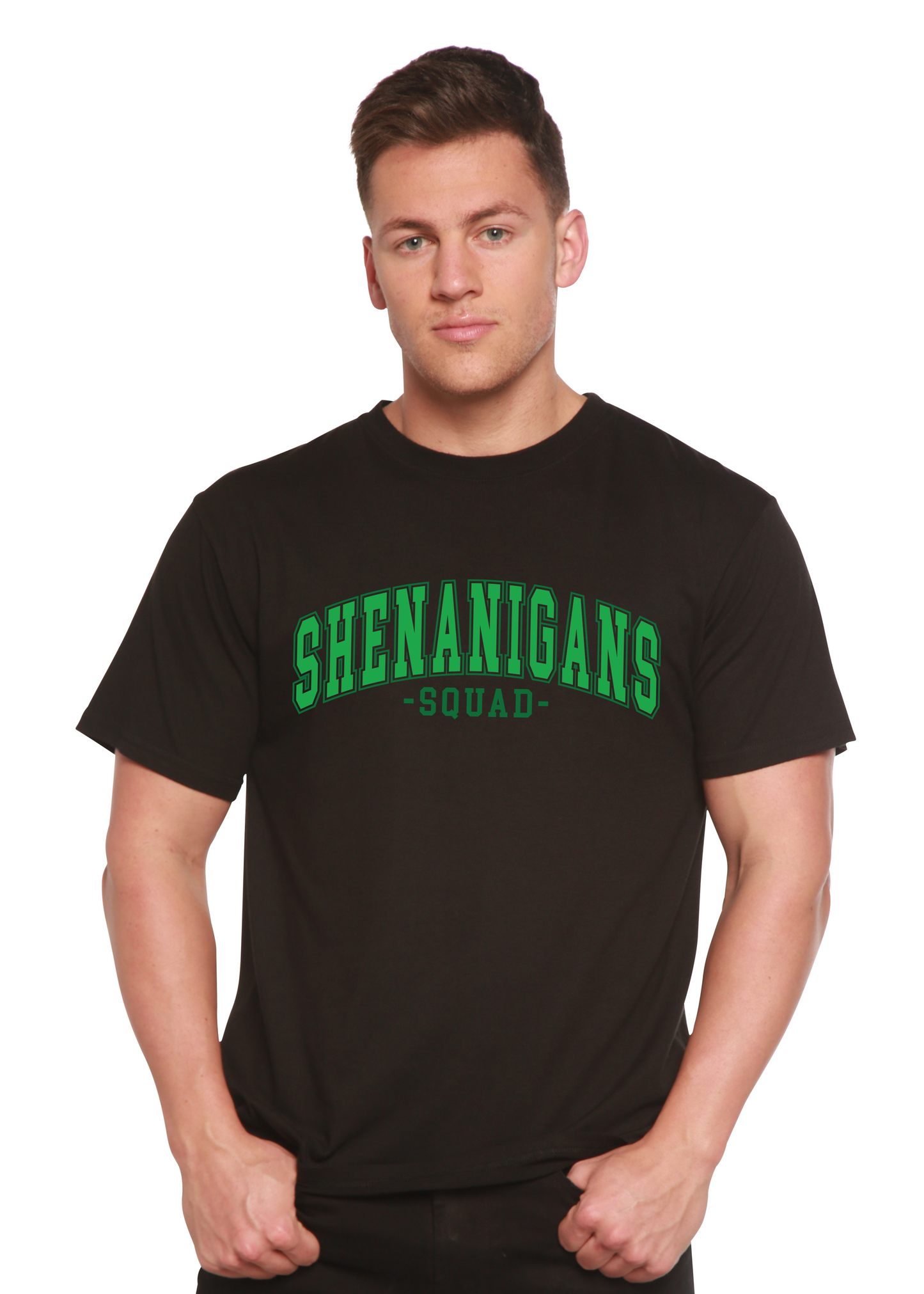 T-shirt graphique unisexe en bambou/coton Shenanigans Squad