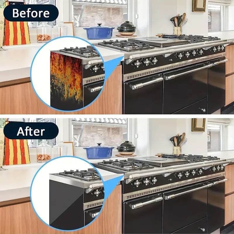 Bande d'étanchéité en silicone pour la protection de la cuisinière et du comptoir de cuisine – Anti-huile et anti-éclaboussures