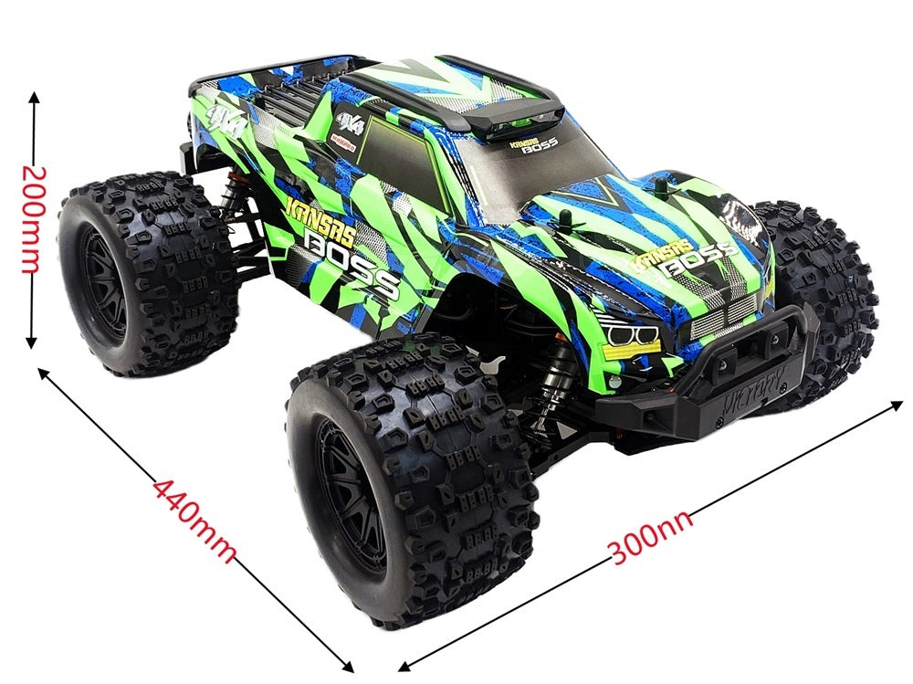 Coche teledirigido todoterreno profesional RC de alta velocidad 4x4 eléctrico sin escobillas para adultos