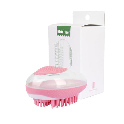 Brosse de bain 2 en 1 pour chien et chat, peigne de massage SPA pour animaux, en silicone souple, pour toilettage sous la douche, outil de nettoyage pour chien, produits pour animaux de compagnie