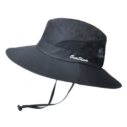 Chapeau de soleil pliable unisexe d'été Pêcheur Hommes Femmes Large bord Décontracté Extérieur Voyage Plage Protection solaire Anti-UV Chapeaux de soleil