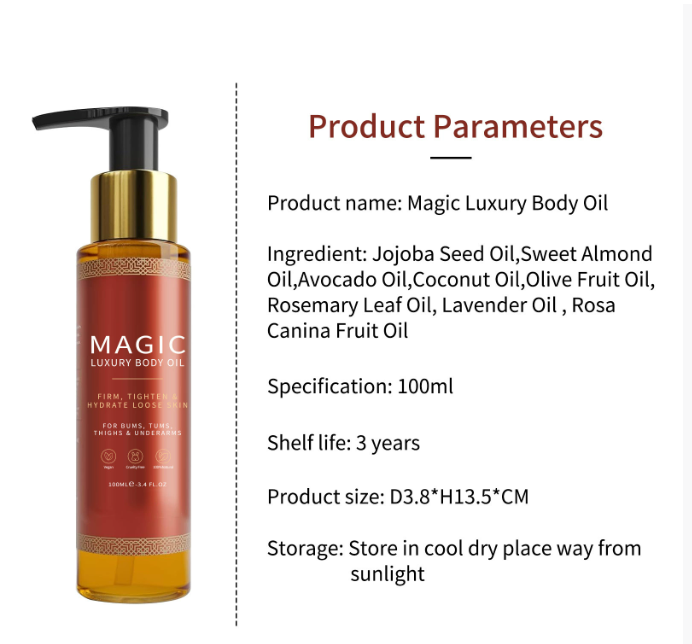 Aceite Corporal Magic Body Oil – Deep Nourishing Hydration for Soft, Luminous & Rejuvenated Skin