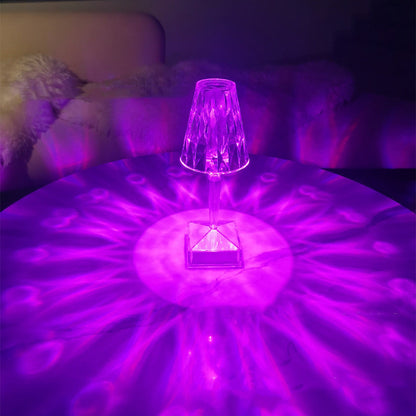 Portable Diamond Table Lamp Colorful Touch