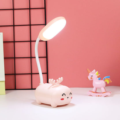 Girl heart led table lamp guard lamp