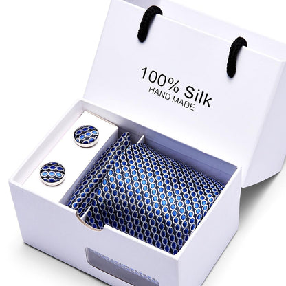 Caja de regalo para hombre, traje de 5 piezas, corbata de negocios formal para boda