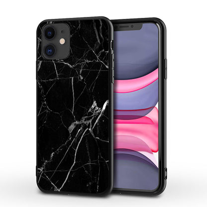 Marble Print TPU iPhone Case – 9 Style Options | Drop-Resistant Back Cover | iPhone 5–11