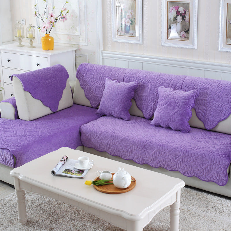 Coussin de canapé antidérapant en peluche