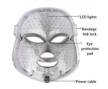7-Color LED Light Therapy Face Mask