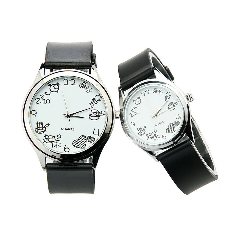 Simple And Casual Eating And Drinking Quartz Watch