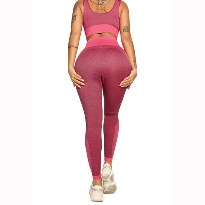 Ensemble de yoga 2 pièces pour femmes Survêtement de fitness Soutien-gorge