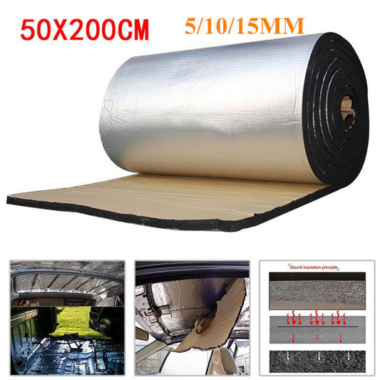 Aislamiento acústico de papel de aluminio para automóviles, cortafuegos, colchoneta de aislamiento térmico y acústico