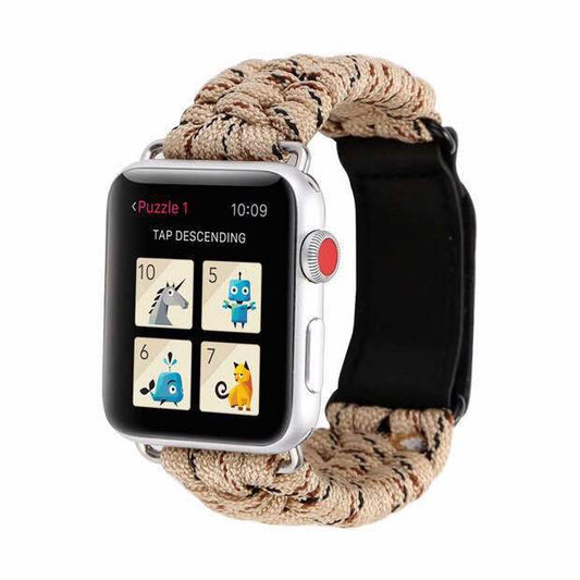 Compatible avec Apple, Bracelet tressé en Velcro pour Iwatch