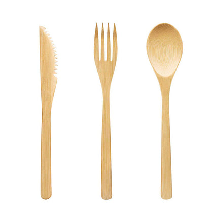 Bamboo portable tableware gift box 11pcs set