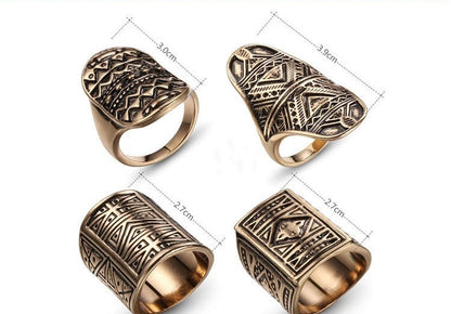 Vintage Ring Set - A set of 4 Family