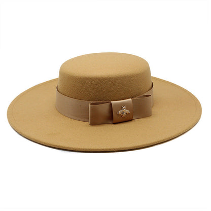 European And American Celebrities Luxury Wool Hat Woolen Cloth