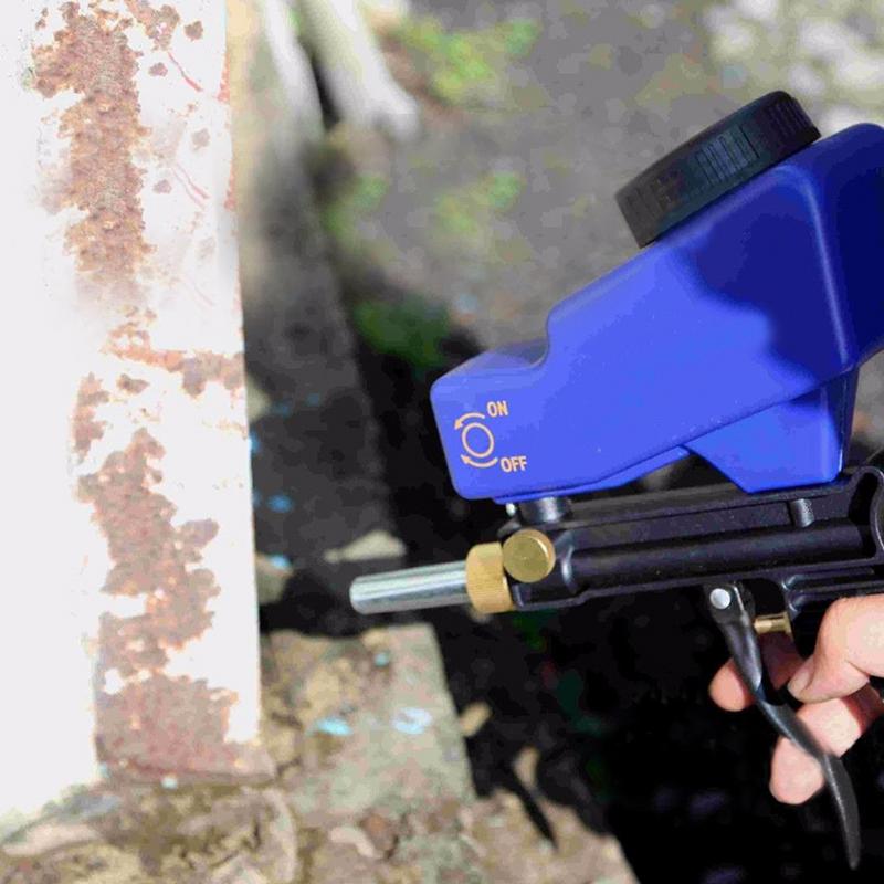 Pistola de chorro de arena de gravedad portátil, juego de chorro de arena neumático, pequeño dispositivo de chorro de arena para óxido, máquina de chorro de arena