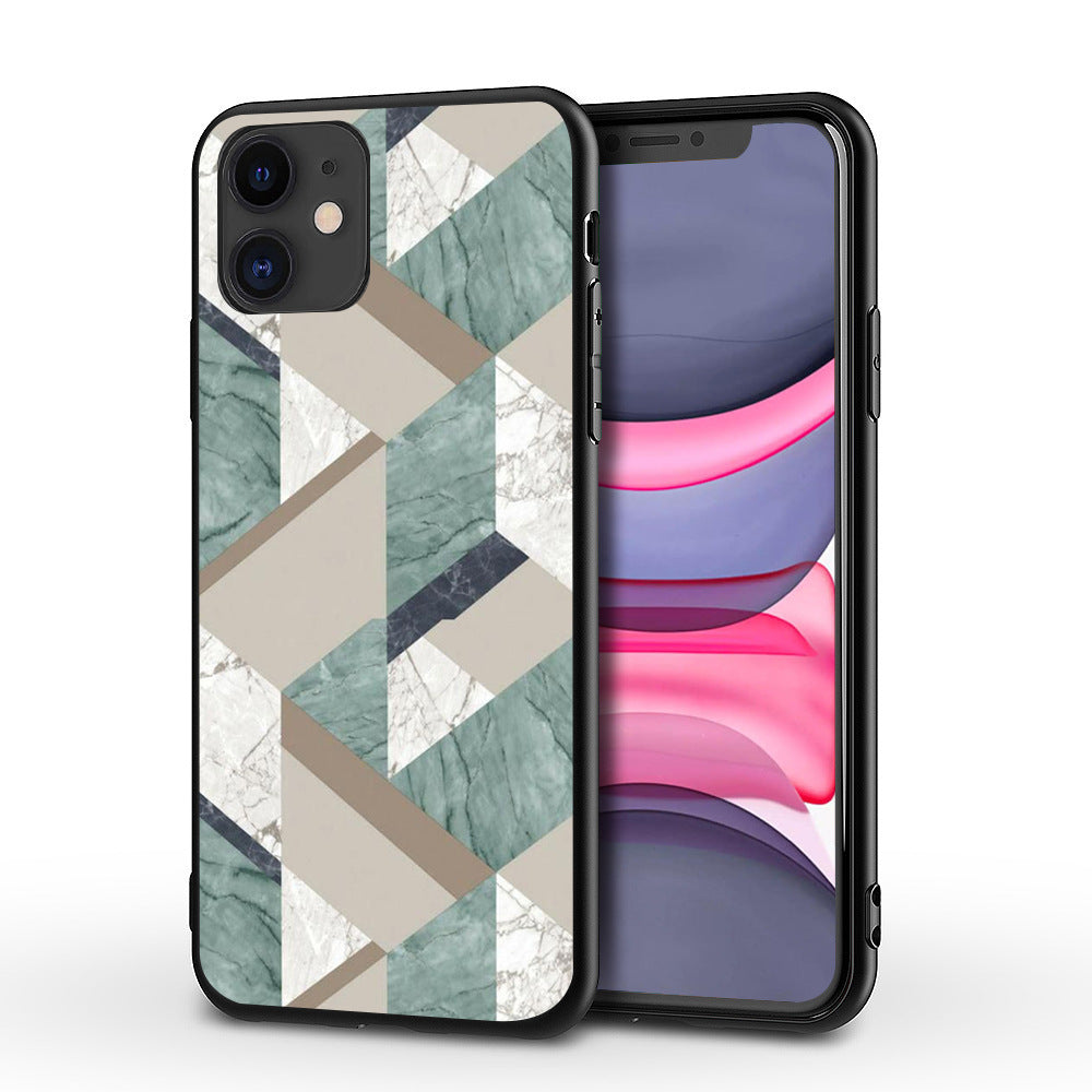 Marble Print TPU iPhone Case – 9 Style Options | Drop-Resistant Back Cover | iPhone 5–11